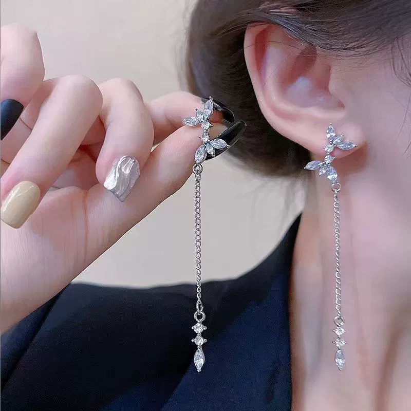 Earrings 925 silver, Korean simple elegant design, long dangling & stud options, lightweight