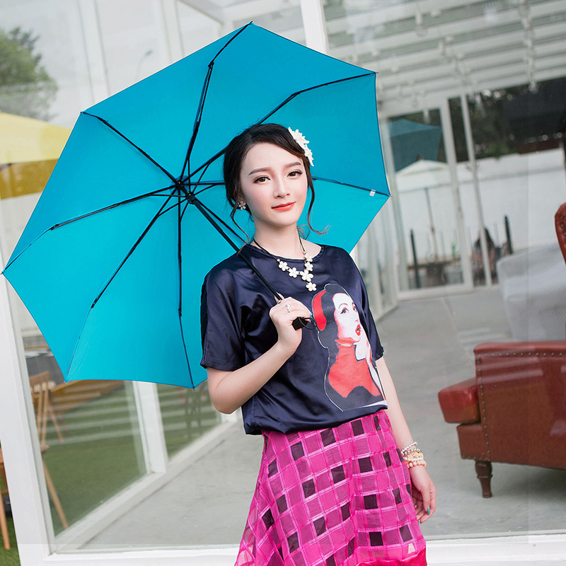 Rainbow ultra light umbrella, (Physicals), UV protection, with your logo imprint 2