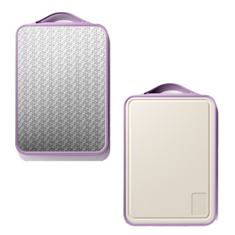 Tablero de acero inoxidable de doble cara antibacteriano antifungal tablero de cocina tablero de cocina tablero de frutas antifungal multifunción