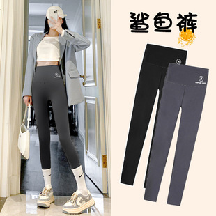 Spring and Autumn Barbie Pants Shark Pants Thin Outerwear Slim Yoga Pants Black Tights Stretch Leggings for Women