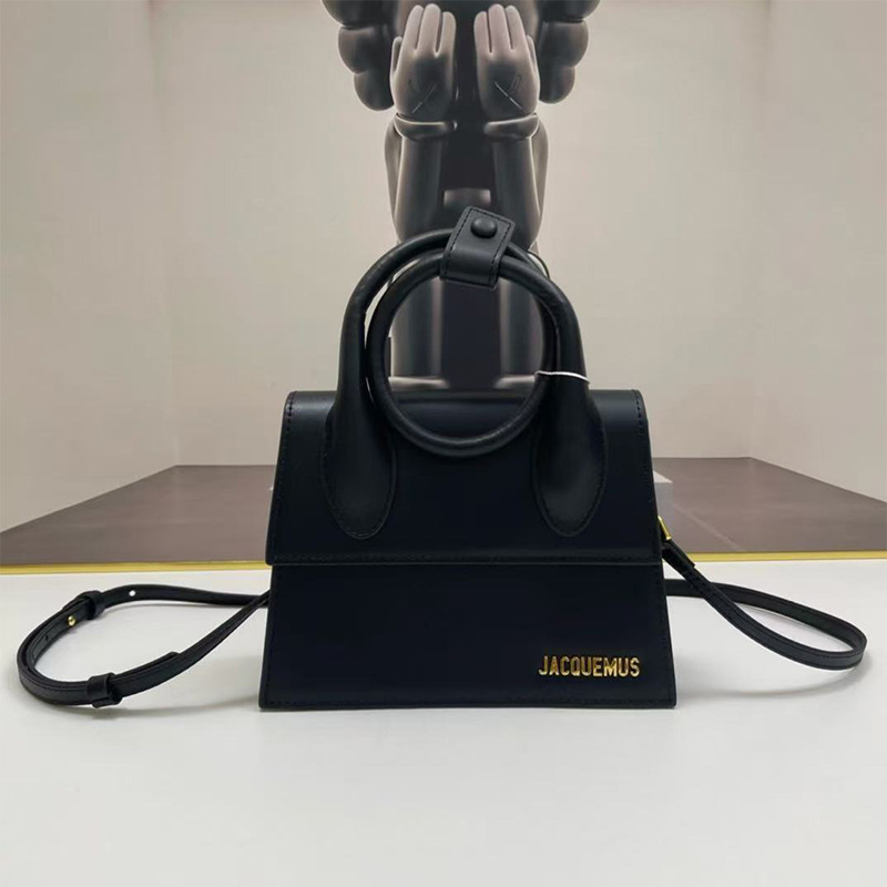 Jacquemus New Fashion Ring Shoulder Bag French Design Women's Bag Crossbody Bag European and American Style Small Square Bag Jacquemus New Fashion Ring Shoulder Bag French Design Women's Bag Crossbody Bag European and American Style Small Square Bag