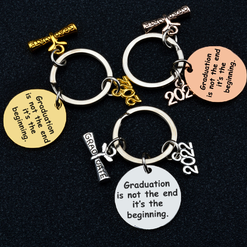 2022 Graduation Season Gift I Graduated Lettering Stainless Steel Keychians Wholesale display picture 9