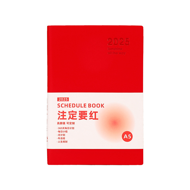 2025 일정 계획 노트북 달력 펀치 카드 노트 효율성 업무 일상 시간 관리