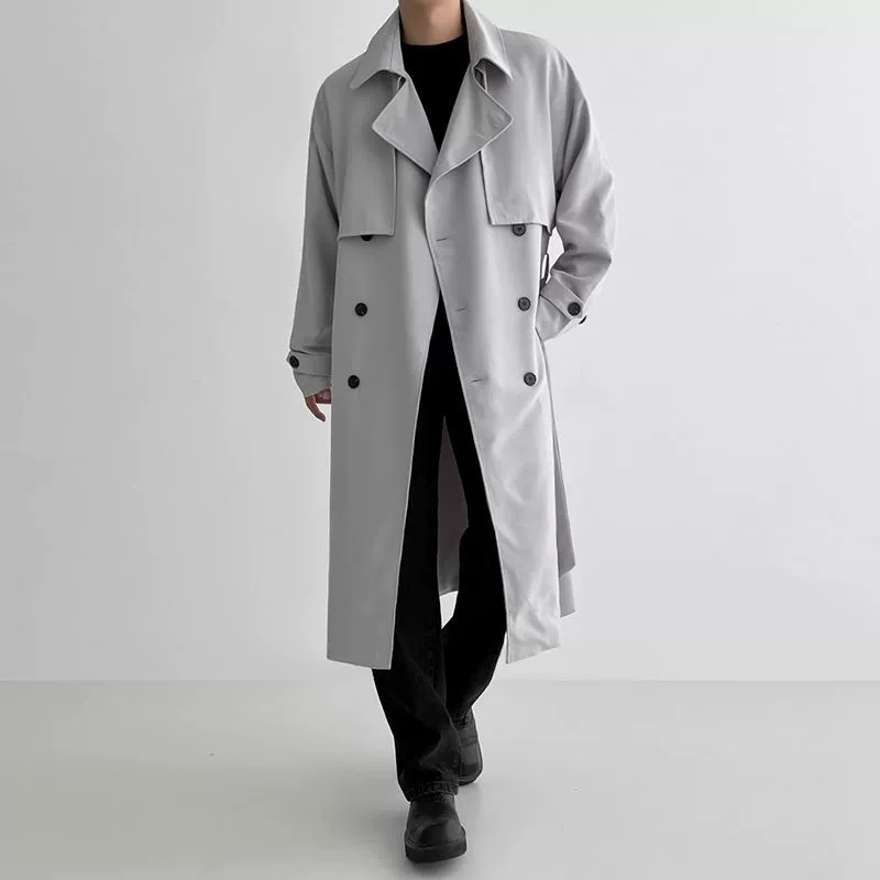 Long spring trench coat for boys, trend set, Korean style