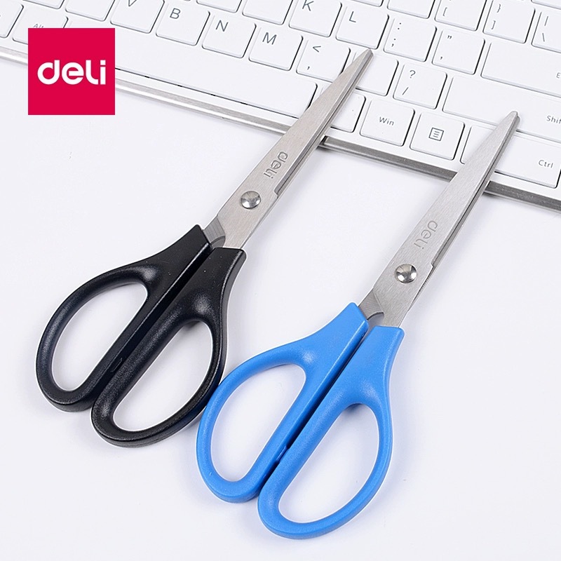 Deli 0603 scissors student craft paper-cutting knife convenient office stainless steel art knife with blunt rounded tip