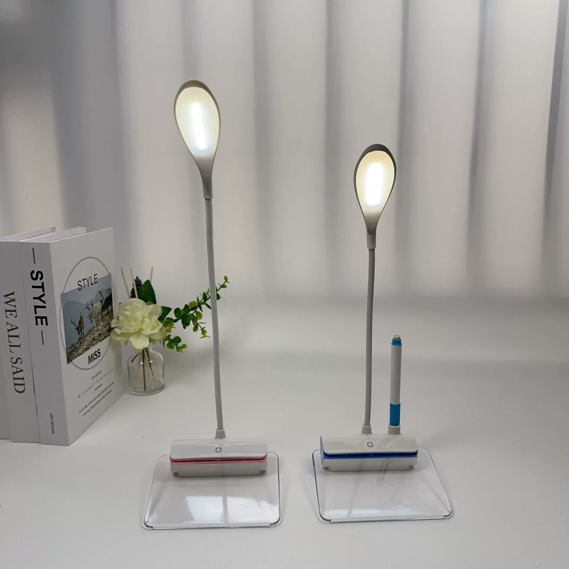 Доска объявлений настольная лампа сенсорная зарядка Студенческая настольная лампа светодиодная флуоресцентная панель ночница подарочная лампа USB настольная лампа