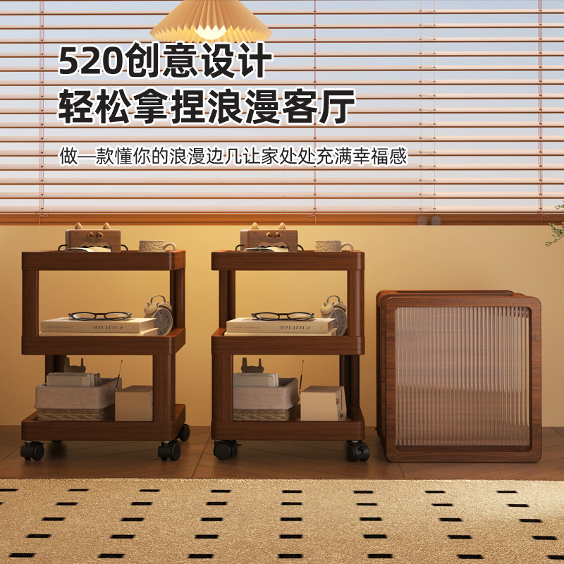 Nuevo tipo de mesa de cabecera simple creativa casa sala de estar sofá lado varios estantes decoración de cabecera de cama dormitorio gabinete móvil