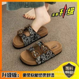 厚底拖鞋;平底拖鞋;女式棉鞋