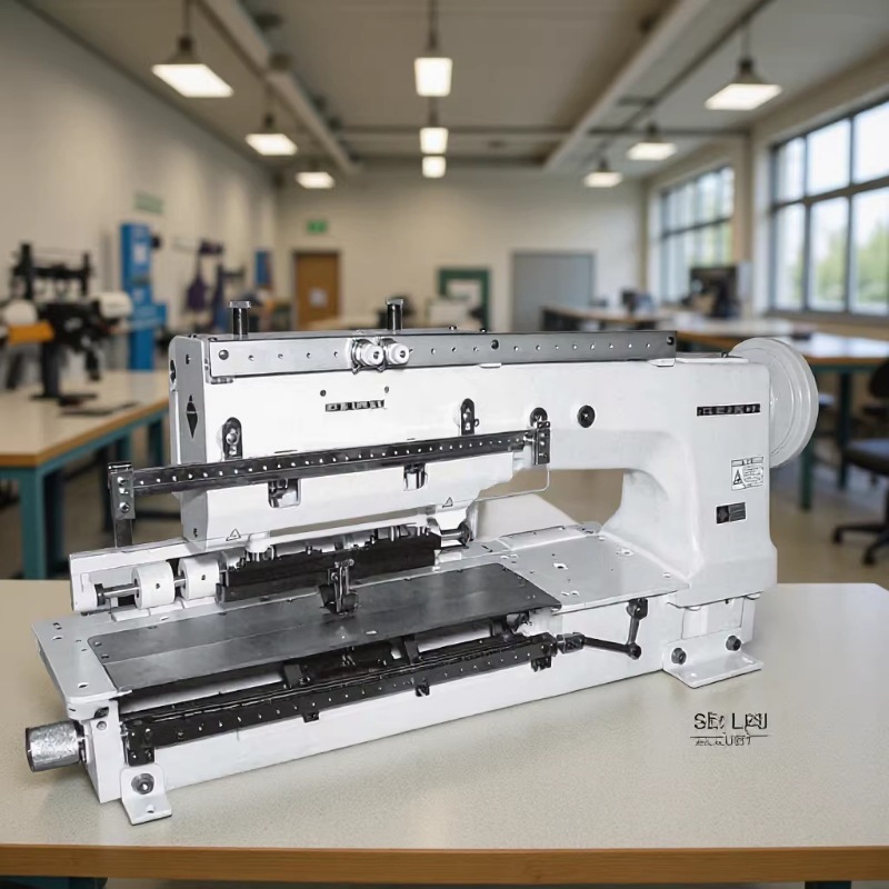 7针厚料长臂前引拖轮双链缝综合送缝纫机【多针缝纫机】