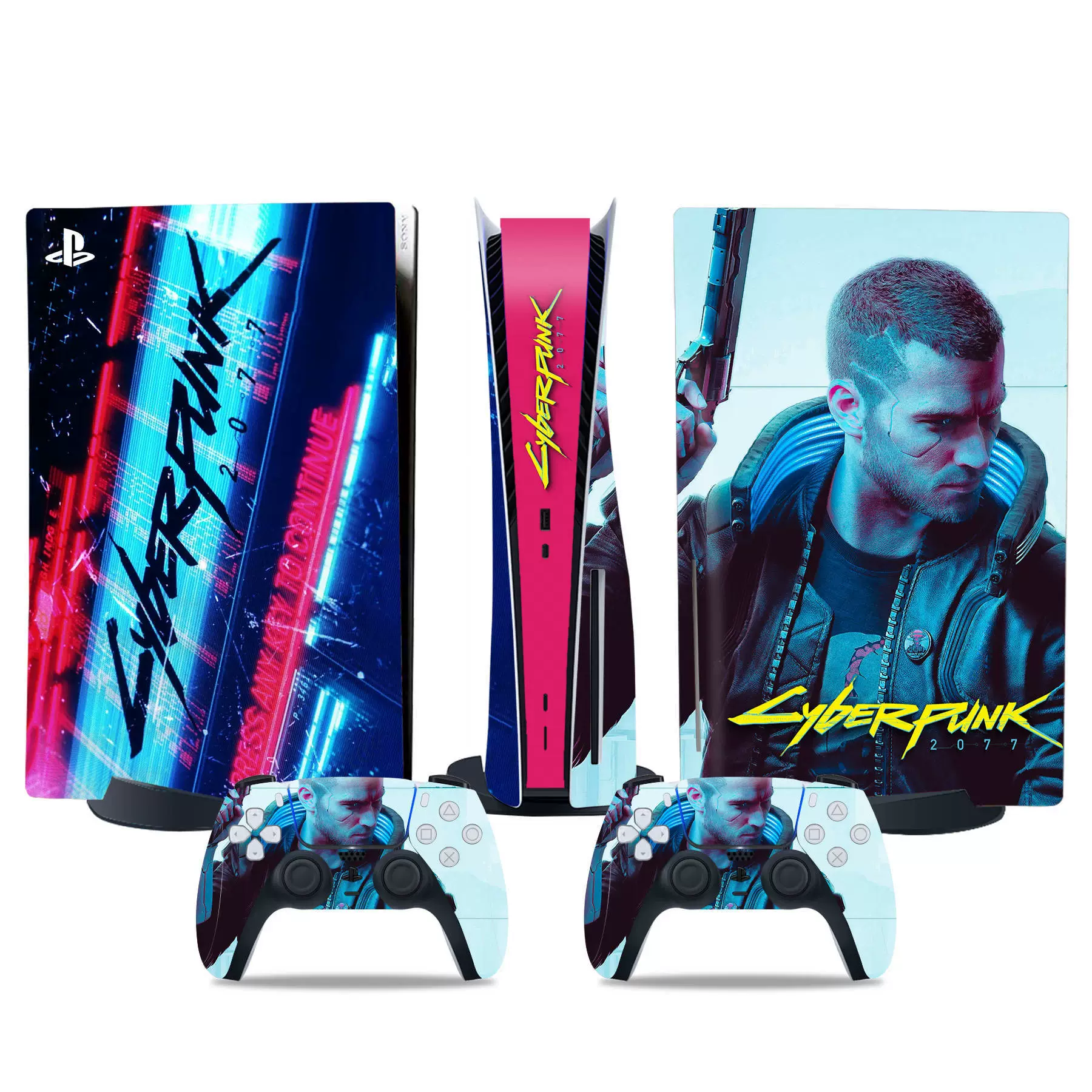 PS5 console skin, optical drive version, colorful vinyl film, removable adhesive