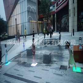 脚踏互动喷泉跳泉广州项目感应屏脚踏感应设备安装
