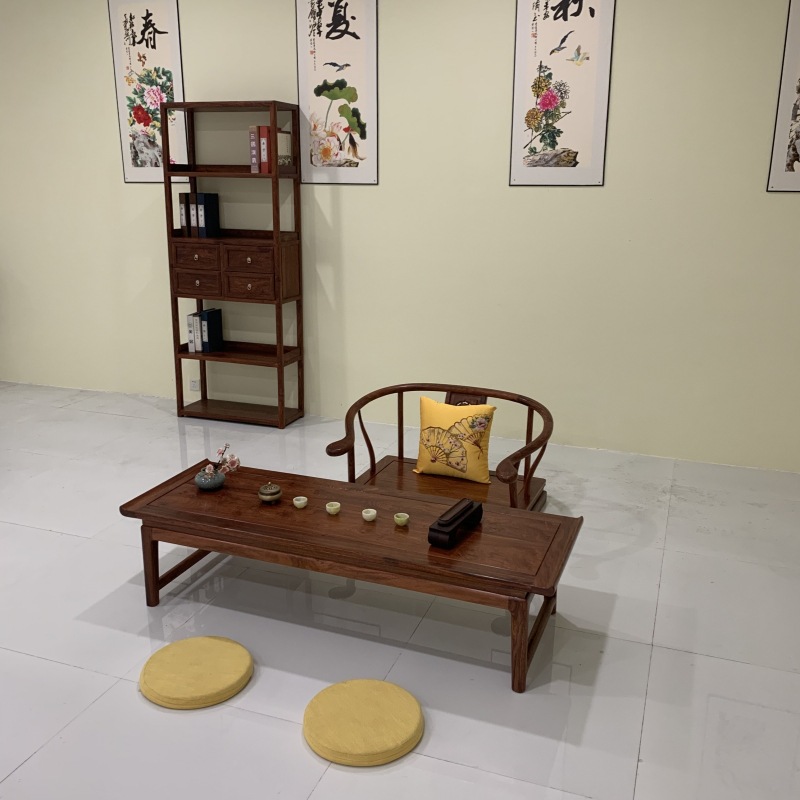QAY品梓新中式矮茶桌禅意家具榻榻米茶几日式花梨木炕桌打坐椅