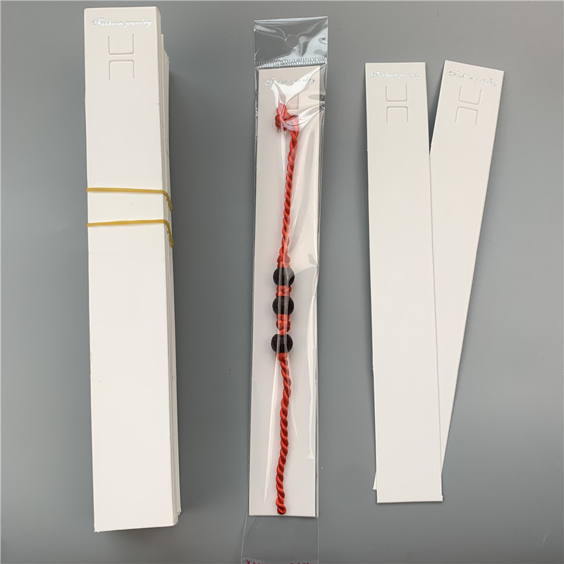 Street stall ~ about 100 pieces of Korean style bracelet packaging cardboard, white hand rope cards, tags, paper hand jewelry cards, wholesale