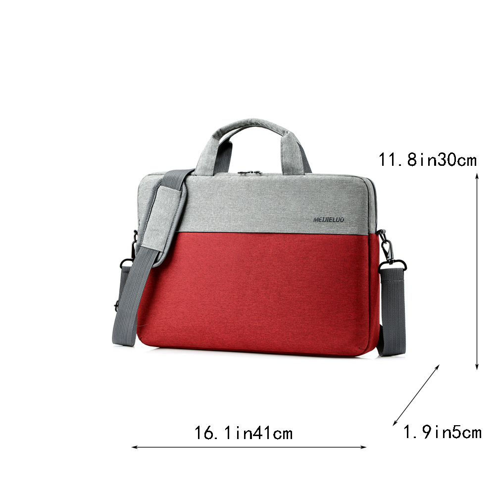 Bolsa de computadora portátil transfronteriza, ocio de negocios, maletín simple de tela Oxford, maletín de agua, maletín plano, maletín de gran capacidad