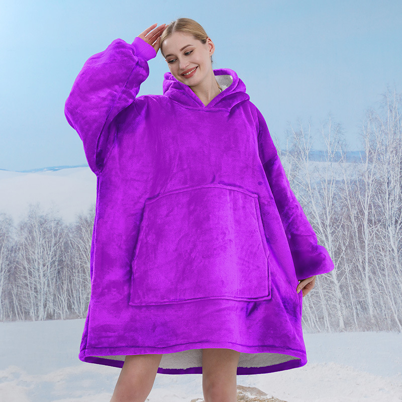 Transfronteriza Amazon TV manta gran bolsillo multifuncional portátil perezoso manga manta antiestática manta de franela