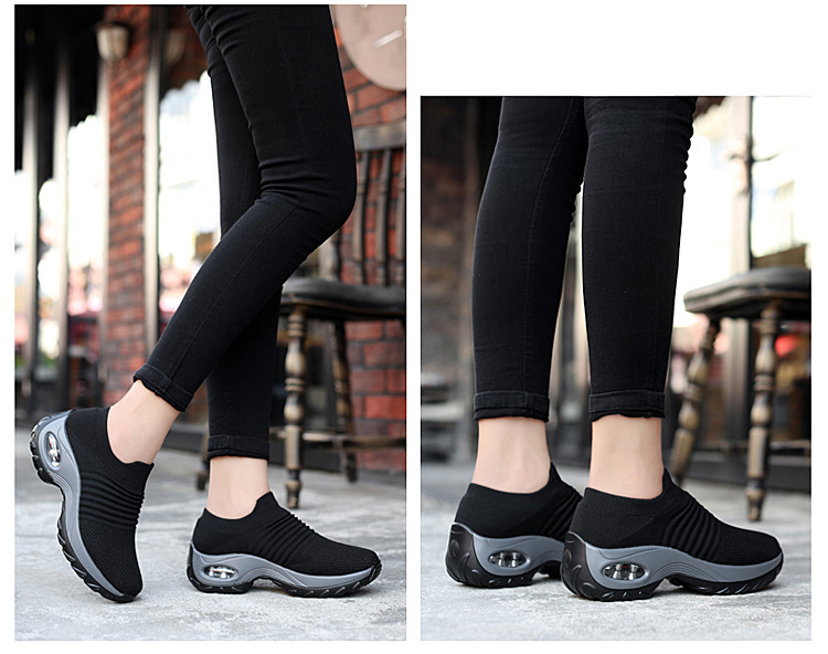 Damen-Sportschuhe, Arbeitsschuhe, Turnschuhe, Gummisohle, rutschfest, leichtes Schuhwerk_voghion.com