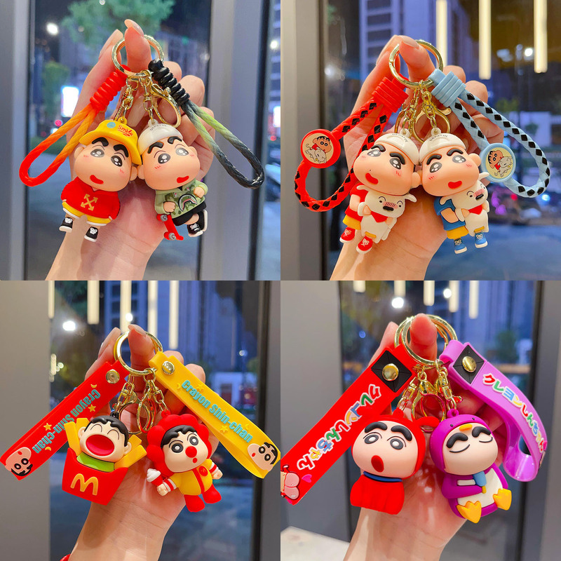 Crayon small new key chain cartoon cute couple car key chain pendant creative school bag pendant gift wholesale