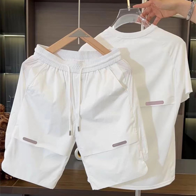 3080. Pantalones cortos blancos de manga corta 6022.