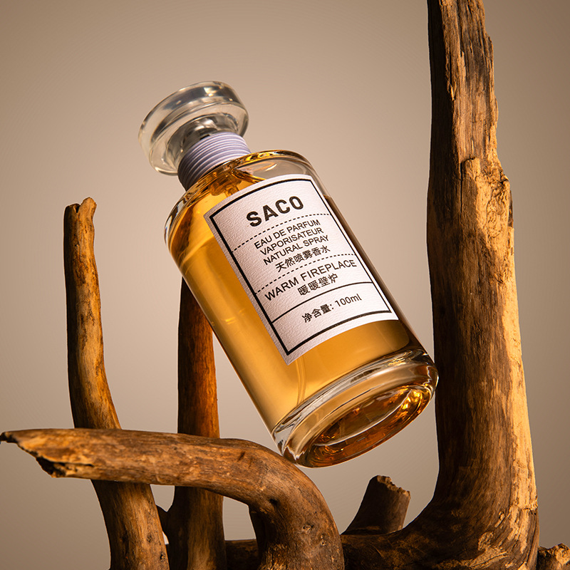 SACO cálida chimenea cálida perfumes de flores y frutas para hombres y mujeres frescos, perfumes naturales duraderos, perfumes ligeros en vivo.