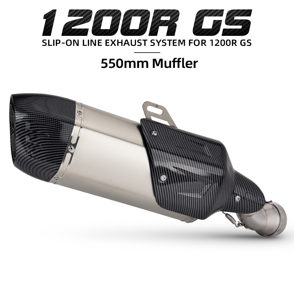 Suitable for Motorcycle Modification: R1200Gs Mid-Section, R1200/1250Gs/Adv Waterbird Exhaust Pipe Mid-Tail Section
