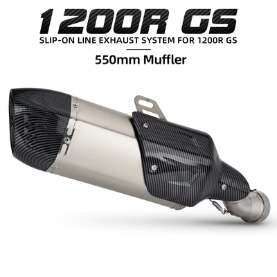 Suitable for Motorcycle Modification: R1200Gs Mid-Section, R1200/1250Gs/Adv Waterbird Exhaust Pipe Mid-Tail Section