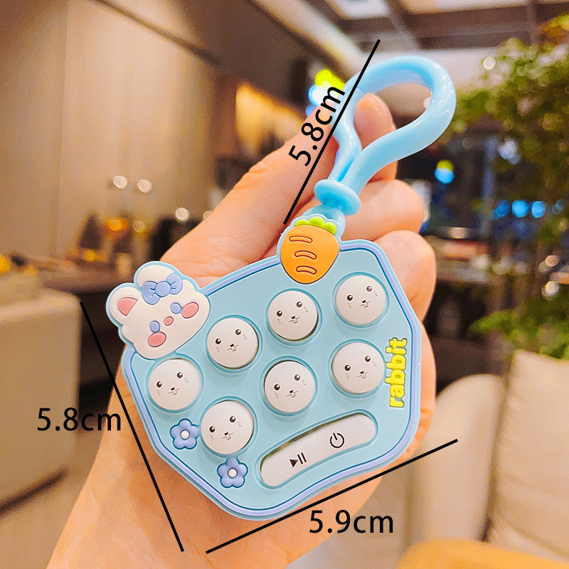 Daily Occasion Plastic Material Cute Rabbit Plastic Women's Bag Pendant Keychain