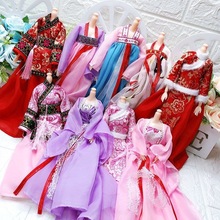 公主娃娃衣服30厘米古裝洋娃娃婚紗女孩兒童玩具生日禮物跨境分銷
