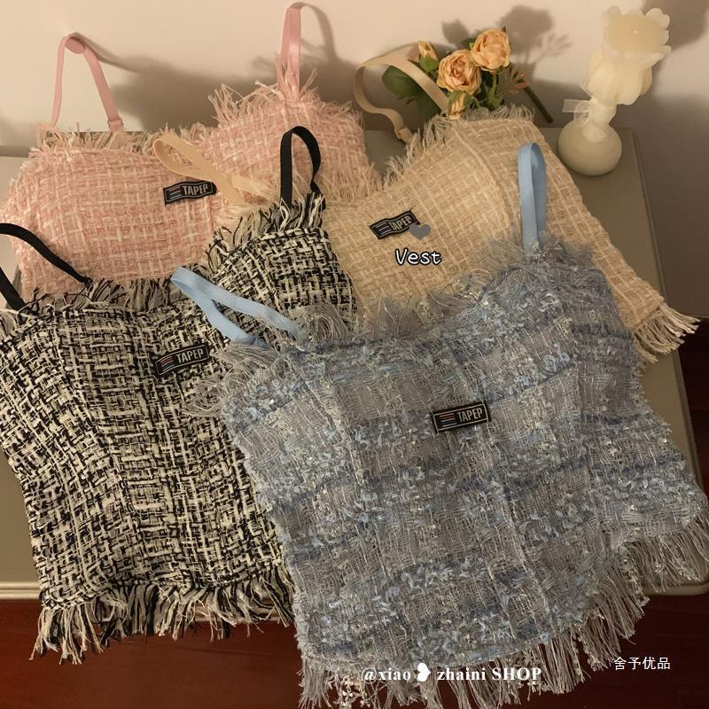 Denim design sexy top with cups