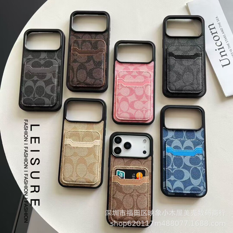 Fashionable Brand Splicing Double Card Iphone17 Mobile Phone Case Coin Card Holder 14Promax Protection 16Promax Anti-Fall Fashionable Brand Splicing Double Card Iphone17 Mobile Phone Case Coin Card Holder 14Promax Protection 16Promax Anti-Fall