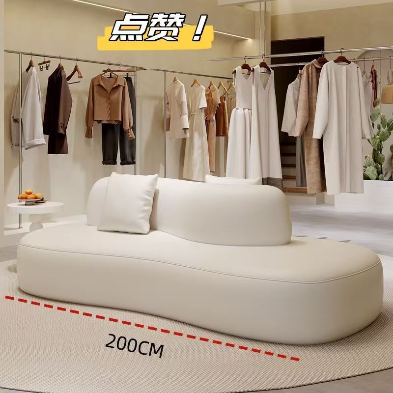 [milk white] 210cm-cat scratch leather-ol double-sided seat