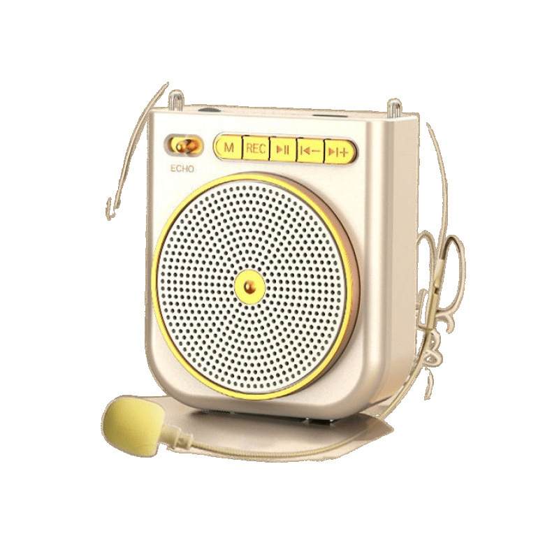 El maestro recomienda un altavoz pequeño, un megáfono de alto volumen dedicado al maestro