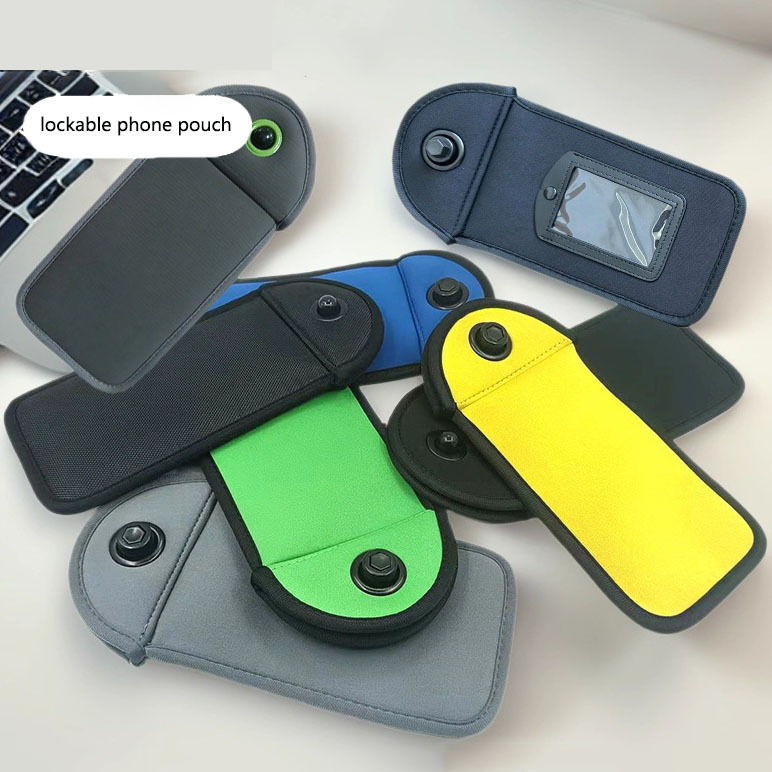 Cross-Border Anti-Theft Shielding Signal Mobile Phone Storage Bag School College Hook-And-Loop Lock Mobile Phone Protective Cover Shielding Mobile Phone Bag