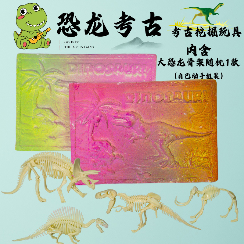 공룡 해골 파는 도구