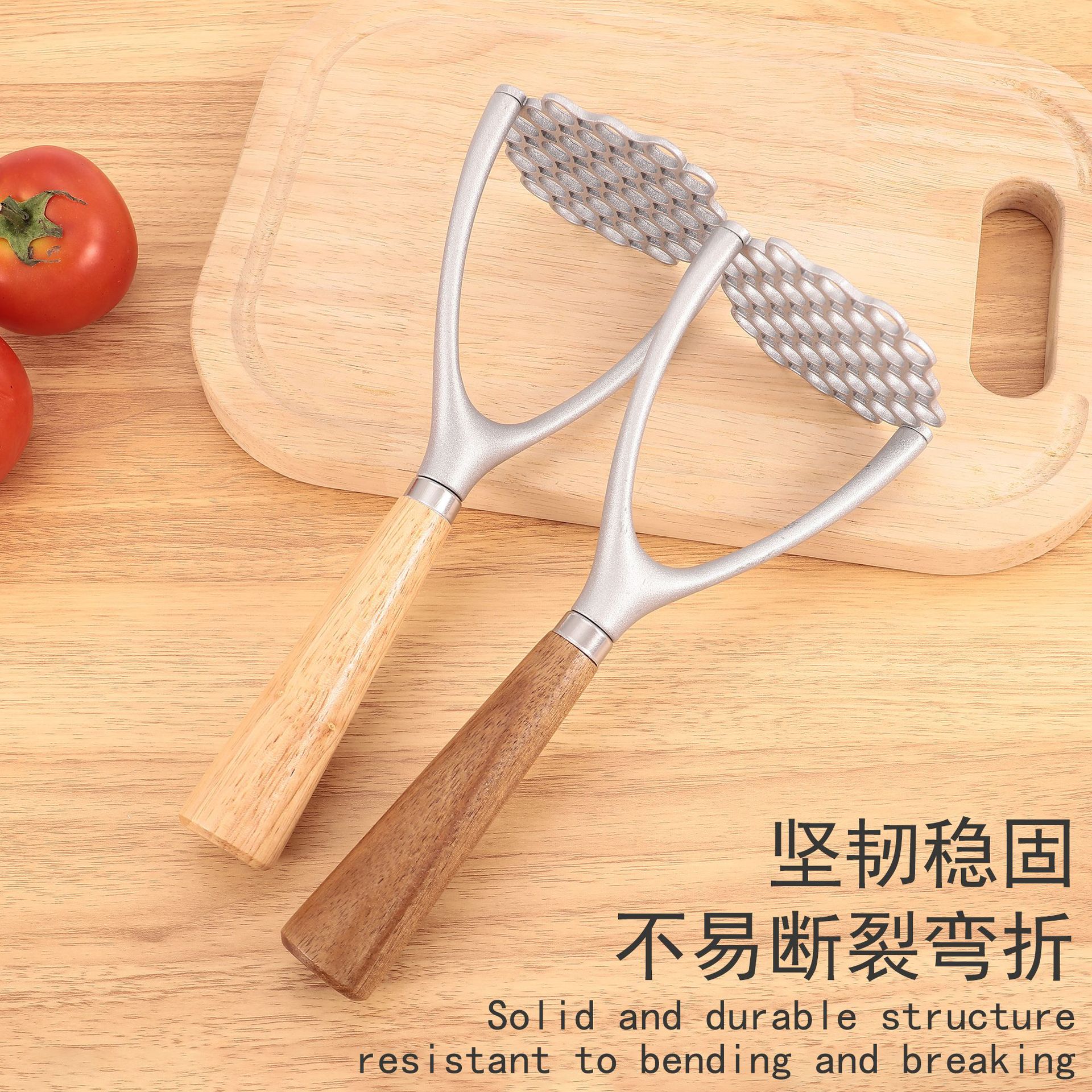 Prensa de Papas de Aleación de Aluminio en Existencia, Triturador de Papas, Utensilio de Cocina, Prensa para Puré de Papas