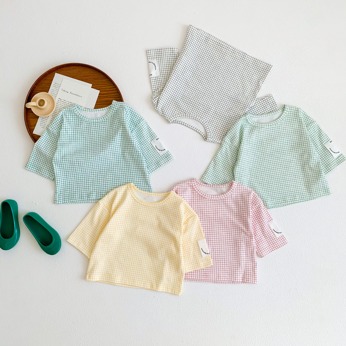 Cute Tartan Cotton T-shirts & Shirts display picture 10