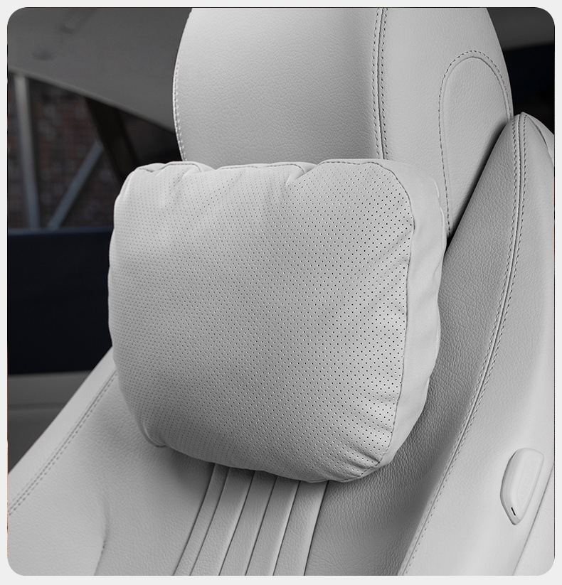 Suitable for Car Headrests, Perforated Car Pillows, Neck Pillows, Lumbar Cushions for Mercedes-Benz, Bmw, Tesla, Li Auto, and Aito