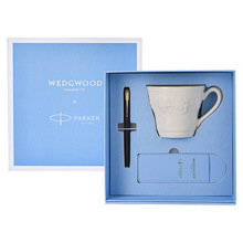 WEDGWOOD派克威雅XL入门级黑金夹宝珠笔+wedgwood欢愉假日树莓马
