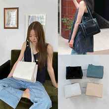 现货实拍 24新款 onuk 丹尼尔同款 气质休闲小方包手提单肩托特包