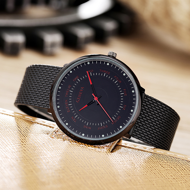 Men's Quartz Watch Minimalist Business Style With Mesh Strap_voghion.com