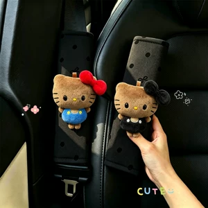 Cute shoulder protector for women, seatbelt decoration, car interior anti-wear clothing protection, universal for all seasons, cartoon KT cat