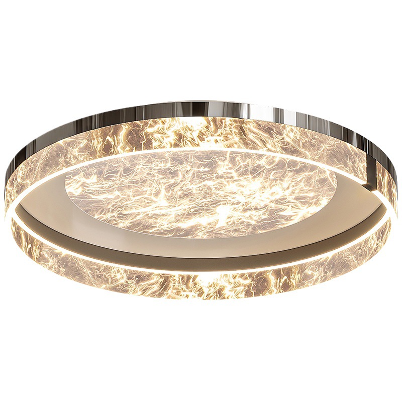 Lámpara de dormitorio 2025 nuevo glaciar súper brillante romántico de alta gama Lámpara de Zhongshan moderno y simple lámpara de techo led dormitorio