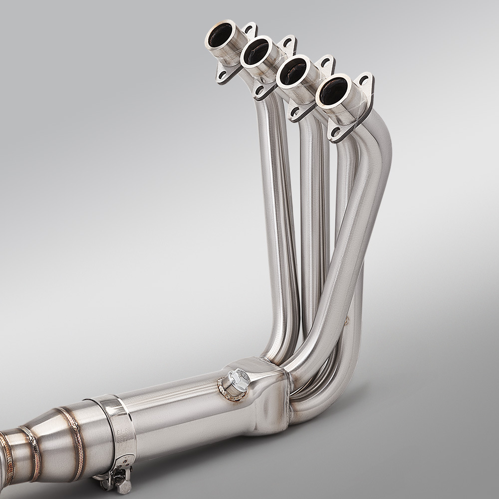 Suitable for Motorcycle Qianjiang Sai 421 Stainless Steel Dual-Channel Valve Back-Pressure Box Front Exhaust Pipe Non-Destructive Installation