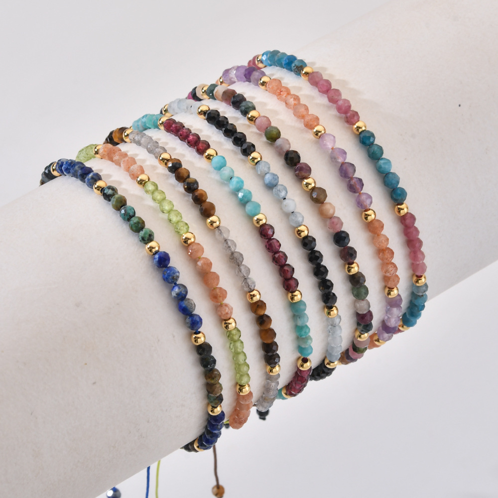 Bohemian Color Block Stone Beaded Women's Bracelets display picture 1