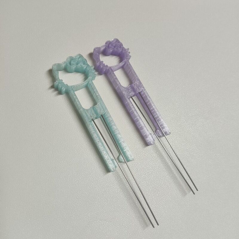 Takraw Beads Pen Double Needle Handmade Accessories Labor-Saving Kt Muscle Weakness 6070 Bead Needle Single Needle DIY Same Style