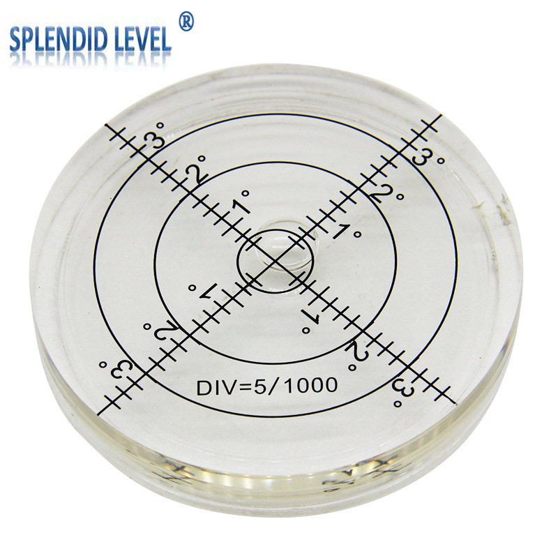 圆形气泡水平仪迷小型万向水平气泡水准泡便携吊车水平泡珠