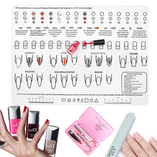 Cross-border Silicone Nail Pad Nail Paste Hand Pillow Mat Nail Makeup Nail Tools Washable Printed Color Pad