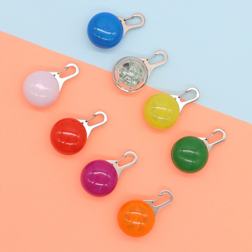 TEMU's popular pet luminous pendant LED dog night light accessories dog walking light anti-lost silicone pet light