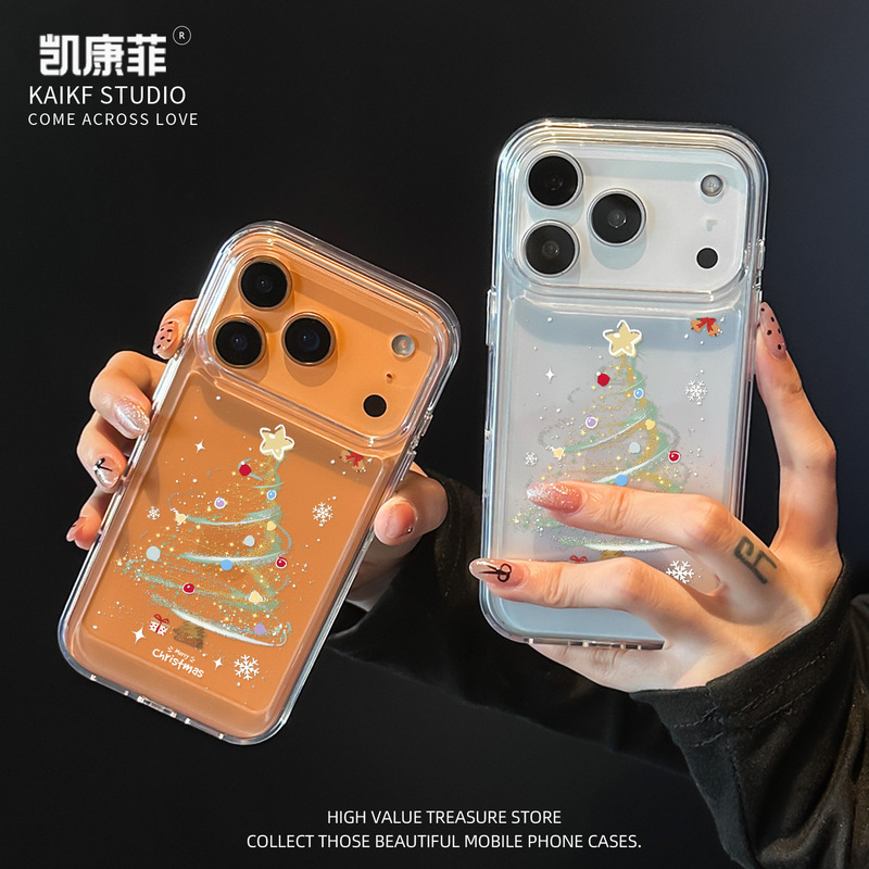 Suitable for Apple 17Promax Mobile Phone Case Iphone16 Starlight Christmas Tree 15Plus2026 New Model Suitable for Apple 17Promax Mobile Phone Case Iphone16 Starlight Christmas Tree 15Plus2026 New Model