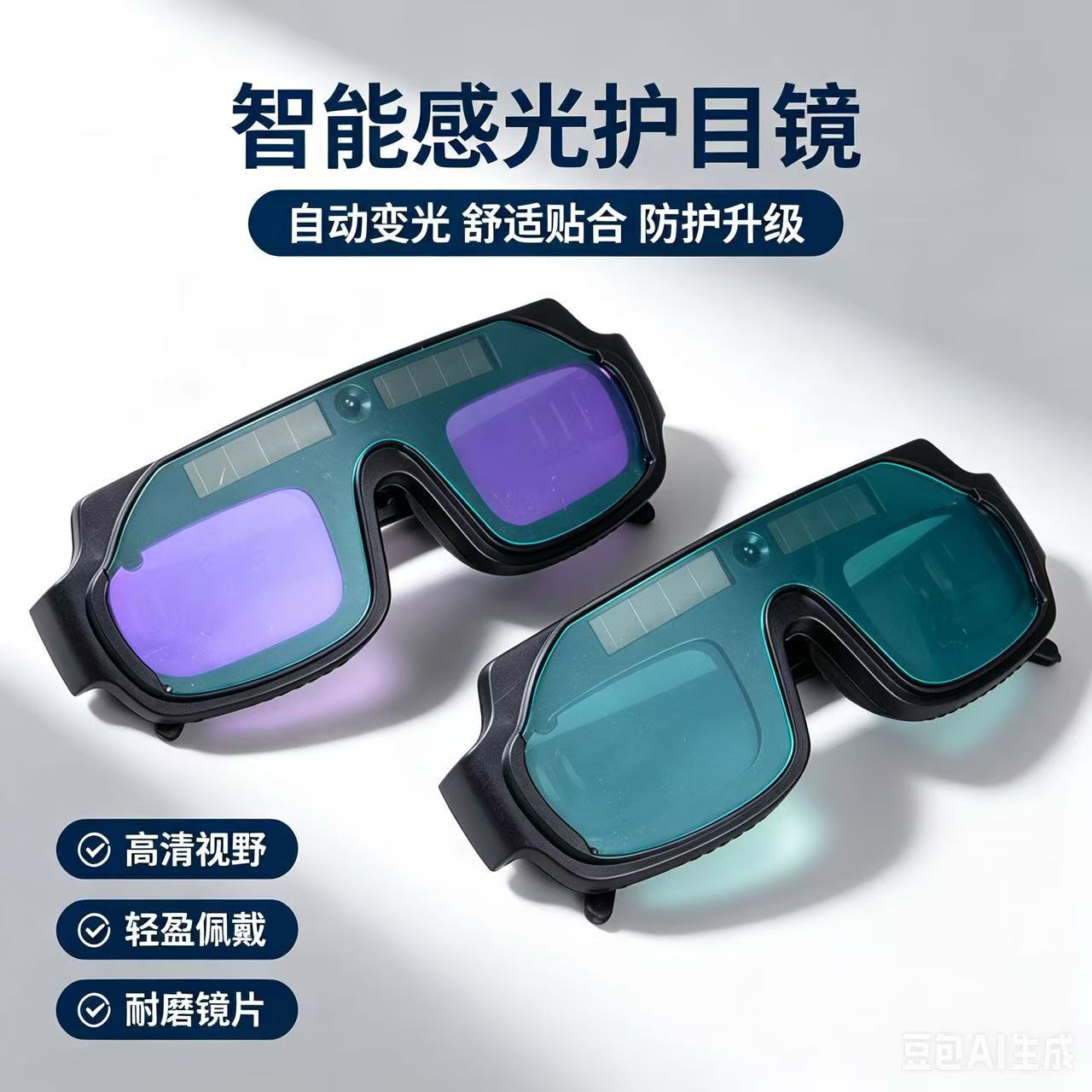 Automatic Dimming Welding Glasses for Welders, Anti-Glare Protective Goggles for Welding, Argon Arc Welding, and Uv Protection