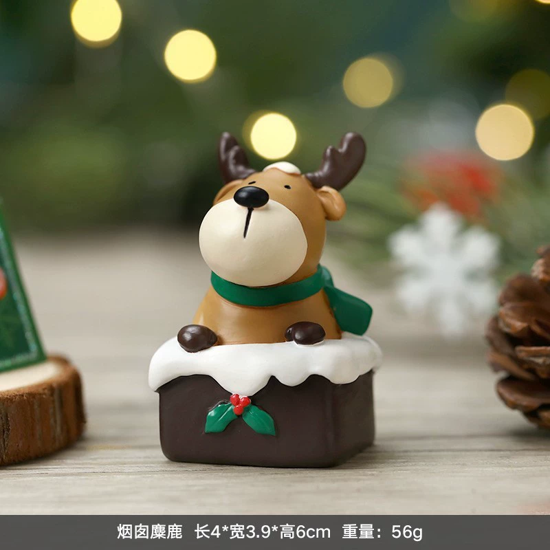 Рождественские столовые украшения ручной работы, assorted festive figurines (разные дизайны), легковесные 0.5 кг